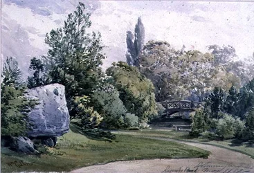 Vue dans les jardins botaniques, Regents Park